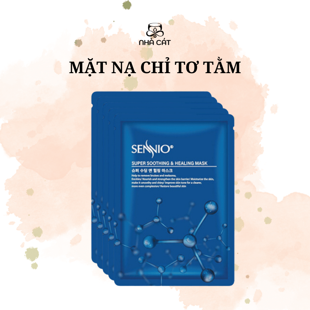 MẶT NẠ CHỈ TƠ TẰM CẤP ẨM CĂNG BÓNG DƯỠNG TRẮNG PHỤC HỒI DA SENNIO