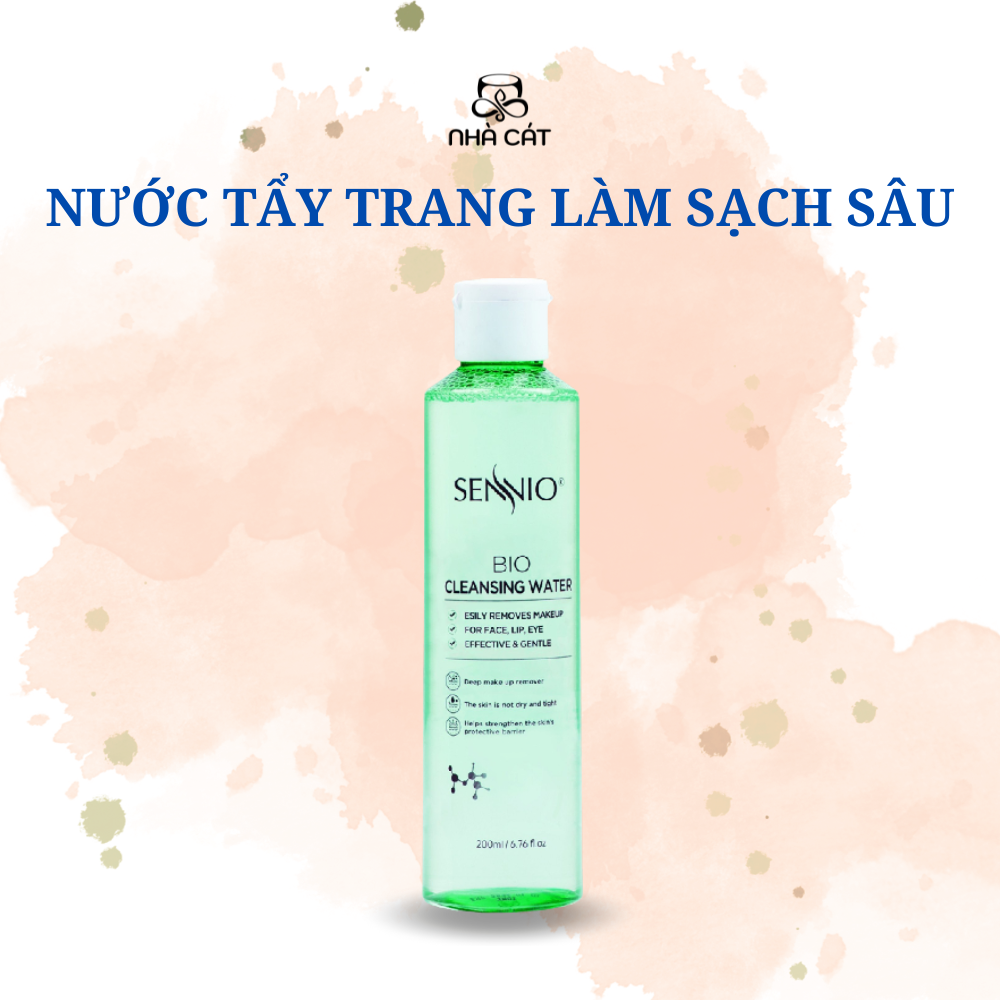 NƯỚC TẨY TRANG LÀM SẠCH SÂU BẢO VỆ HÀNG RÀO DA, CÂN BẰNG PH CHO DA NGĂN NGỪA MỤN SENNIO