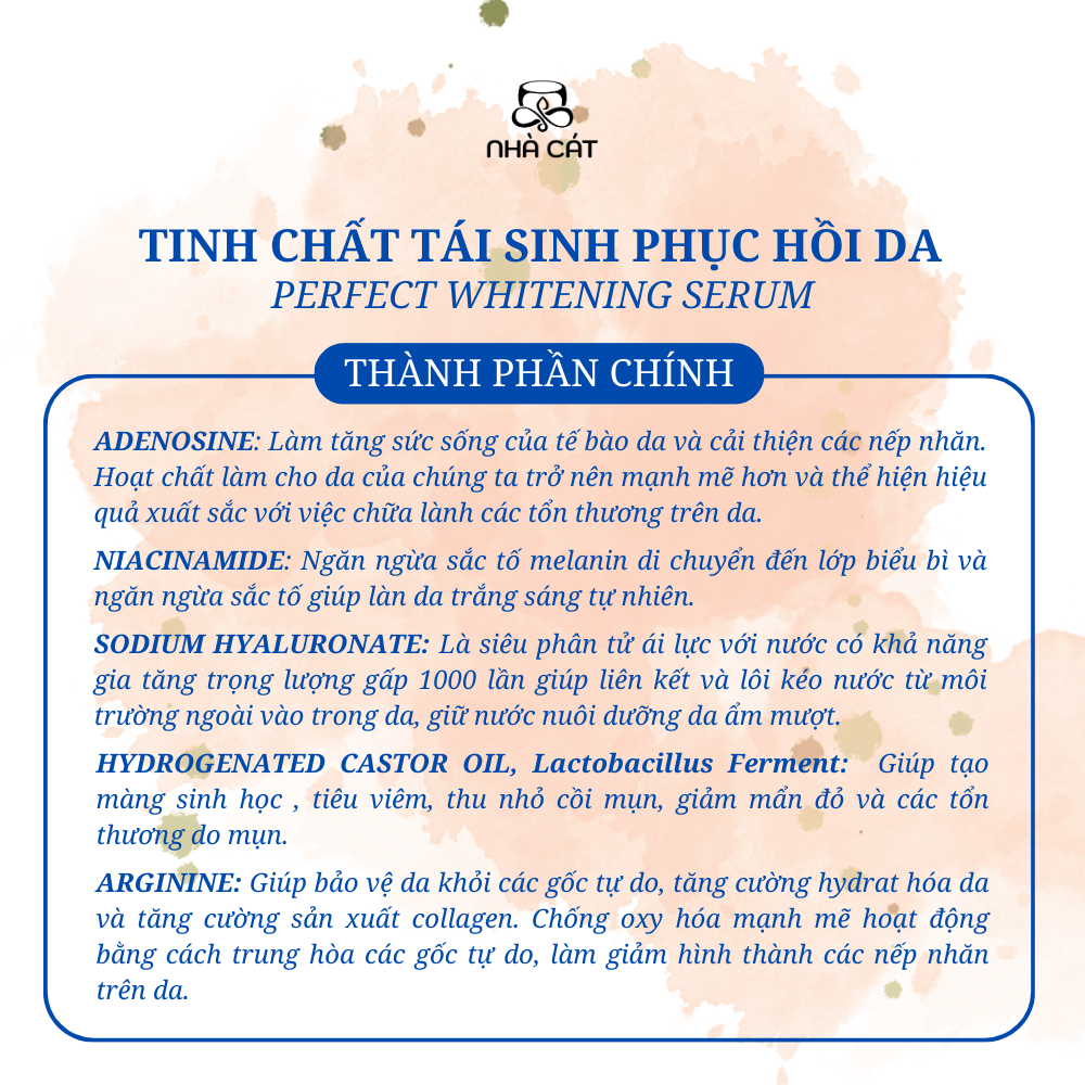 SERUM TRẮNG DA SENNIO DƯỠNG ẨM DA MẶT TÁI TẠO VÀ PHỤC HỒI DA - Hình ảnh 3
